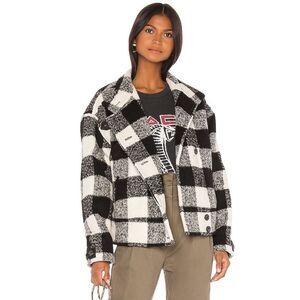 Rebecca Minkoff Allegra Jacket Plaid Wool Coat